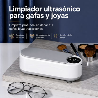 Limpiador Ultrasónico para Gafas y Joyas